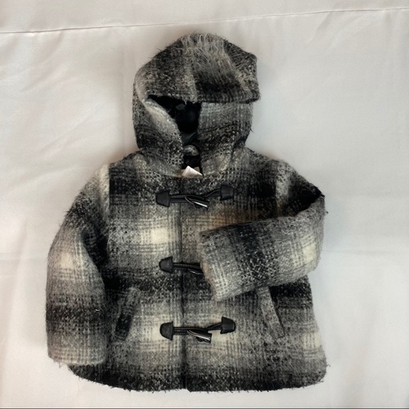 JOE FRESH Baby Girls Plaid Toggle Jacket - Picture 1 of 11